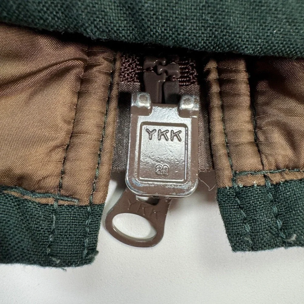Vintage Remington Hunting Jacket Mens L Green Brown Quilted Shooting Field Coat